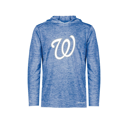 [FOLHCGRY-AS-LOGO1] Decker Men's Charge Hoodie (Adult S, Royal, Logo 1)