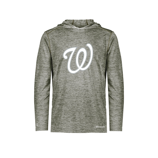 [FOLHCGGY-AS-LOGO1] Decker Men's Charge Hoodie (Adult S, Gray, Logo 1)