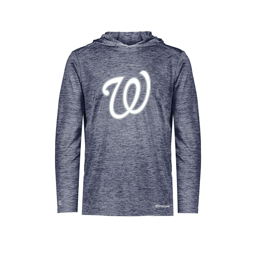 [FOLHCGNV-YS-LOGO1] Decker Youth Charge Hoodie (Youth S, Navy, Logo 1)