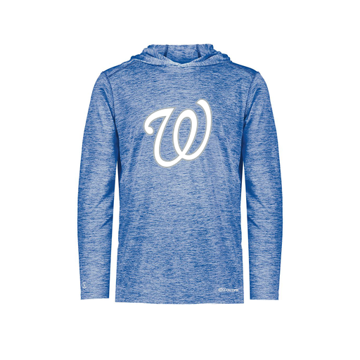 [FOLHCGRY-YS-LOGO1] Decker Youth Charge Hoodie (Youth S, Royal, Logo 1)