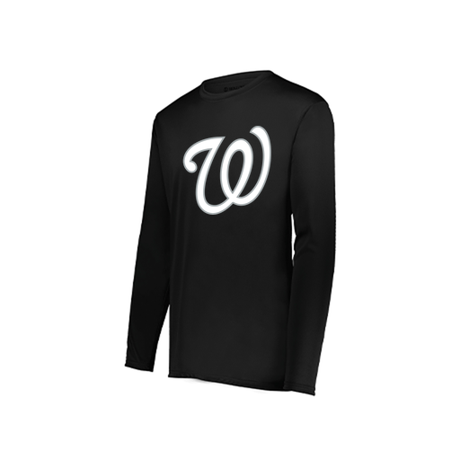 [222822.080.XS-LOGO1] Men's LS Smooth Sport Shirt (Adult XS, Black, Logo 1)