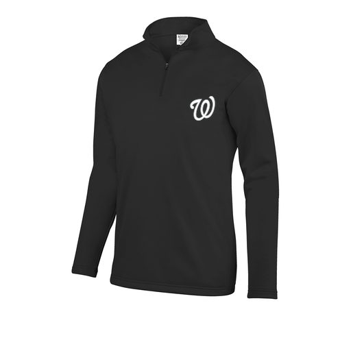 [FOLQFFBK-AS-LOGO1] Decker Men's FlexFleece 1/4 Zip (Adult S, Black, Logo 1)